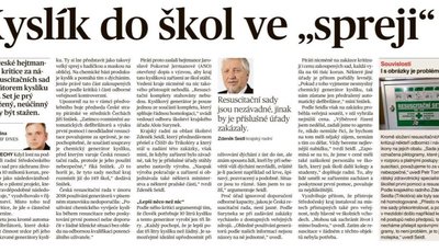 Kauza resuscitační sady – předražené a bez využití