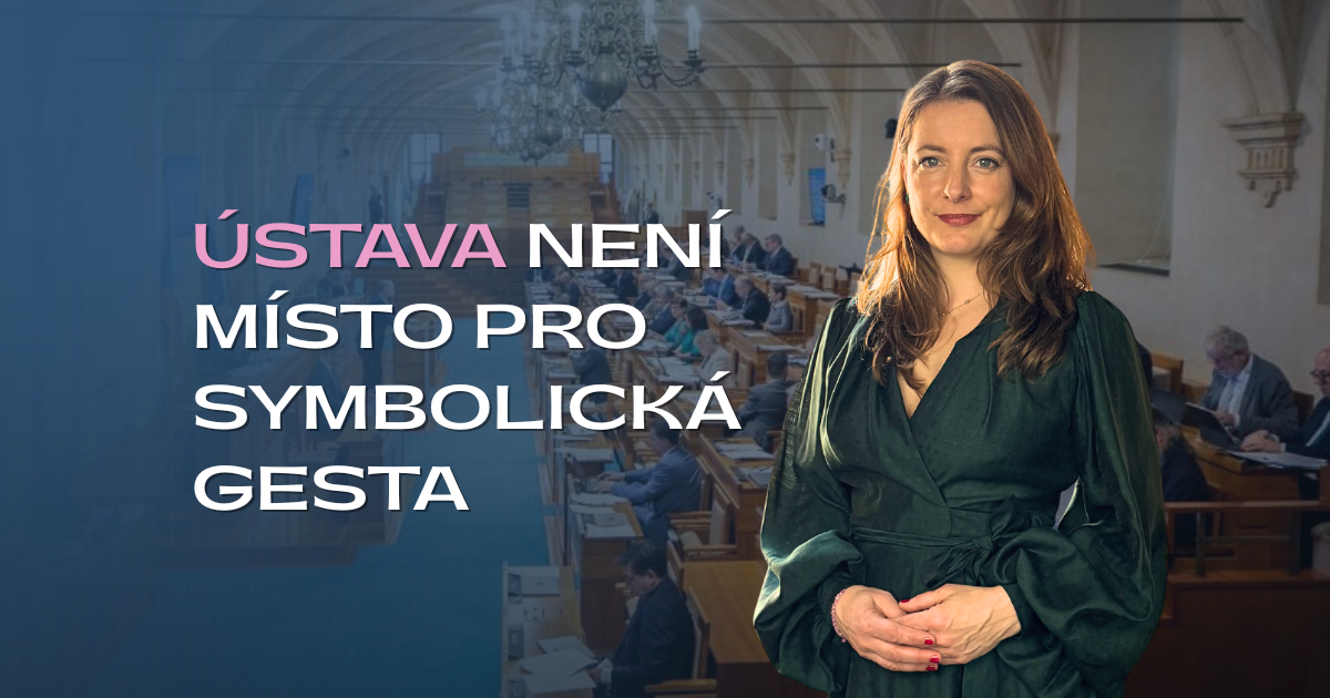 Ústava není místo pro symbolická gesta.