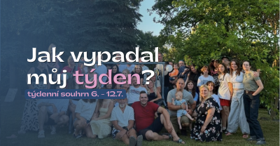 Foto ze zahradní oslavy.